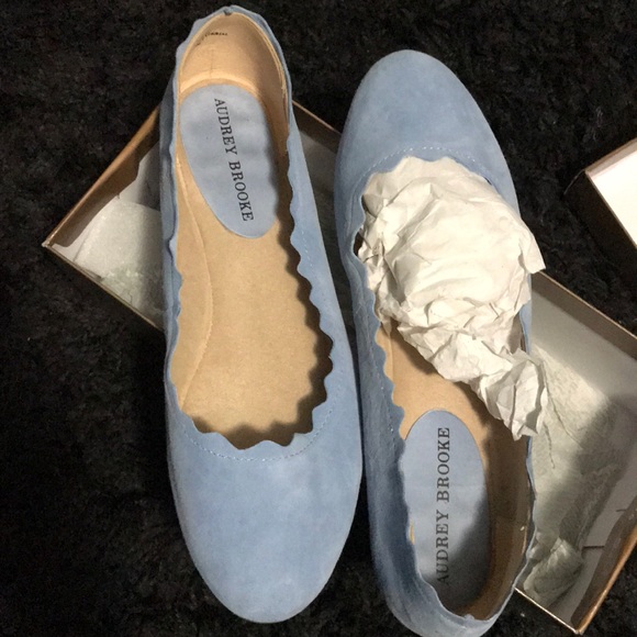 pale blue flats